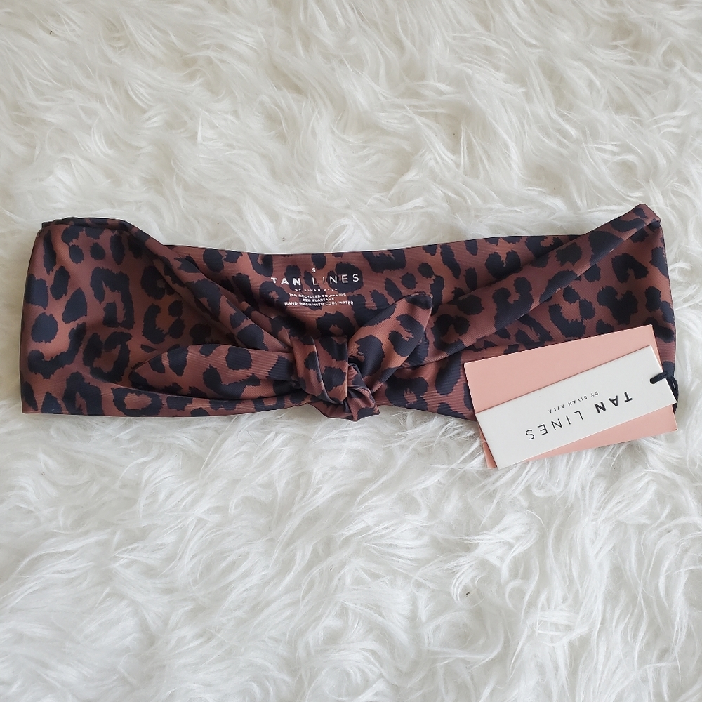 SOLD OUT Tan Lines by Sivan Ayla Leopard bandeau